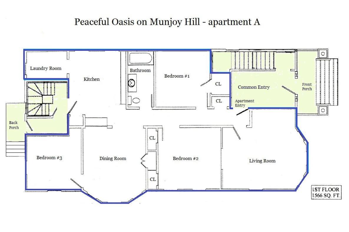 Peaceful Oasis On Munjoy Hill 1st Flr 3br Parking Portland